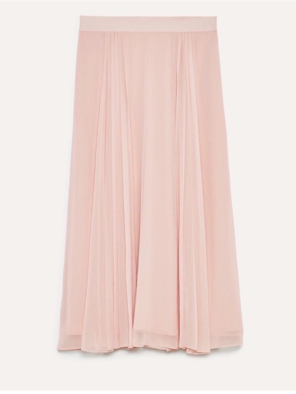 Aritzia Little Moon Pink Pleated Midi Skirt 4